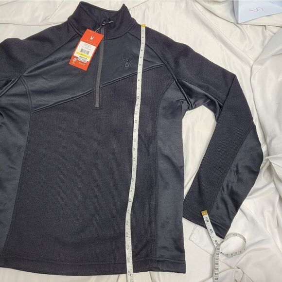 NEW Spyder black and red Verger 1/4 zip Outbound Stryke jacket pullover M - Picture 13 of 13